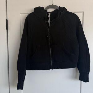 lululemon athletica cropped Black Zip-Up Hoodie